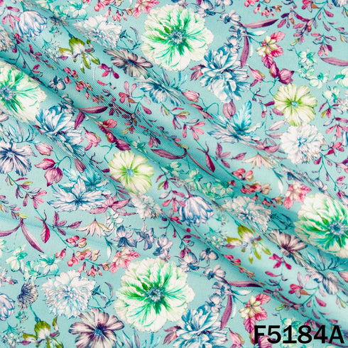 Digital Print Pashmina Fabric - F5184